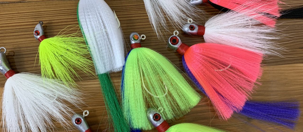 Hookup 212-03 SynTail X Pompano Jig 1/4 oz White And Red And White